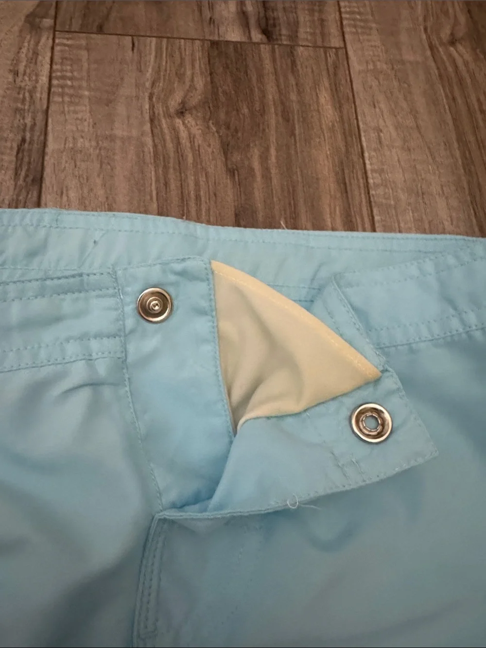 Big Dogs Light Blue  Swim trunks Shorts with Paisley Accent L
